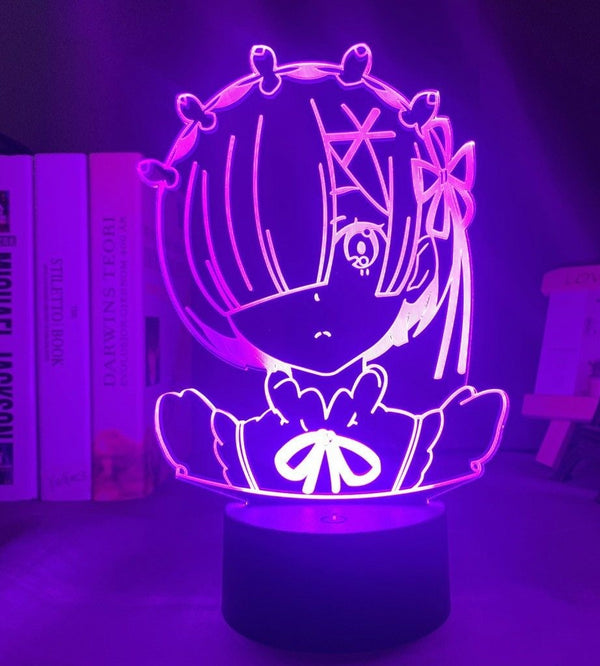 Anime Rem Re Zero (16 Color Change) - LED Light Display